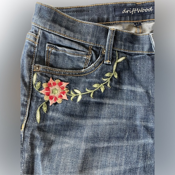 Driftwood embroidered jeans size 27 - Picture 3 of 10